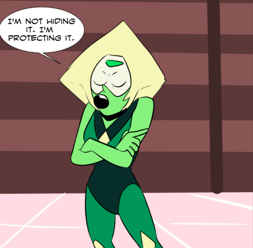 atomictiki:  peridotspacegem:  “This visor’s probably saved my life more times than I can count. Only smart gems protect their gem”  lol   I need to protect her! > .<