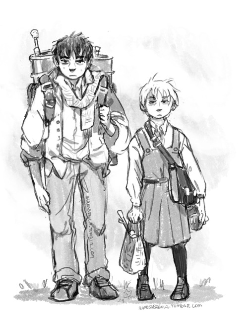 Don't Stare, It's Just The Young'uns From The Alchemist's House Up The Hill.