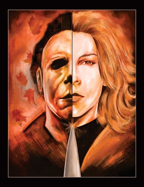 FINAL GIRLS & CINEMA SURVIVORS - an ongoing series by illustrator Matthew Therrien (www.m