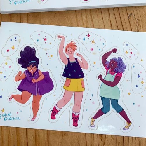 Quick Patreon update for the new month✨ I printed these sticker sheets for the launch bonus, and sin