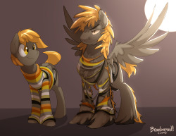 WERE-UMBER (with lil normal umber for comparison) I had this sketched a good month ago but I really wanted to finish it up RIP sweater but helloooooooooooooooooo WEREPONIES originally thought up by Umbra, with inspirations taken from Slendidnt as well!