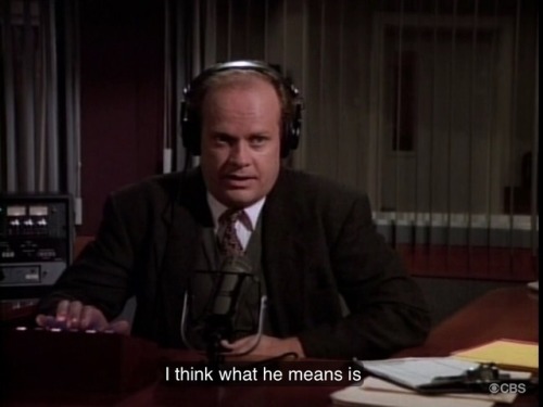 Frasier you absolute shithead.