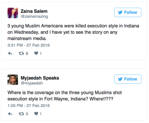 XXX micdotcom:  Three Muslims allegedly killed photo