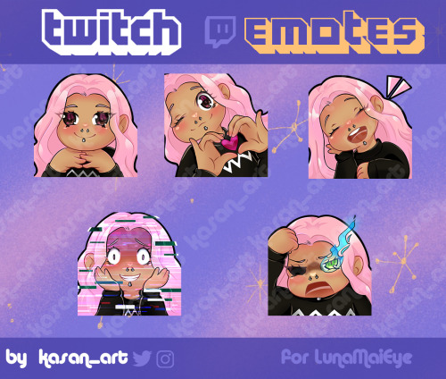 Twitch Emotes Commissions✨Commission OPEN , DM, if u interested (Twitter/Instagram)