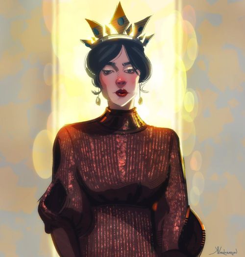 Just did this sketch.. The Queen . . . #visdev #conceptart #characterdesign #digitalart #conceptarti