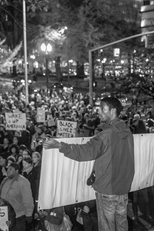 sdkfphotography:Ferguson protest, Portland 11/25/14. Nearly a thousand people marched the streets of