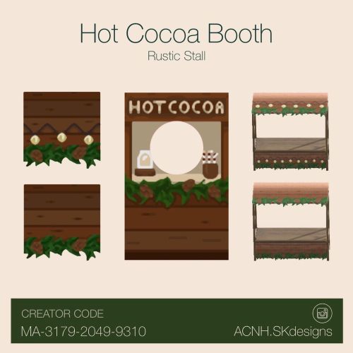 hot cocoa booth ✿ by acnh.skdesigns on ig