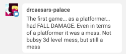 I suppose, I was like 5 when the game came out and I didn&rsquo;t really notice or care about those sorts of things, I just thought it was fun to run around and jump on enemies and that Bubsy could talk.