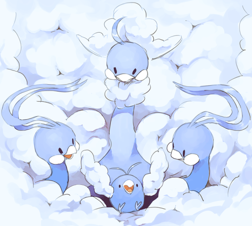 happyds:I wanted to draw this for a while but kept forgetting :cmega altaria was everything I could 
