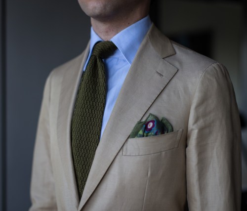 The real summer startCotton &amp; linen by Ariston - bespoke suit by sartoriaripenseFinamore shi