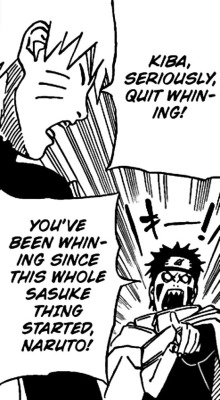 sharingays:  naru—chan:  kay so by “since this whole sasuke thing started” does kiba mean from the beginning of the kage summit arc or from the beginning of the entire series cause i’m not so sure anymore  Most likely both 