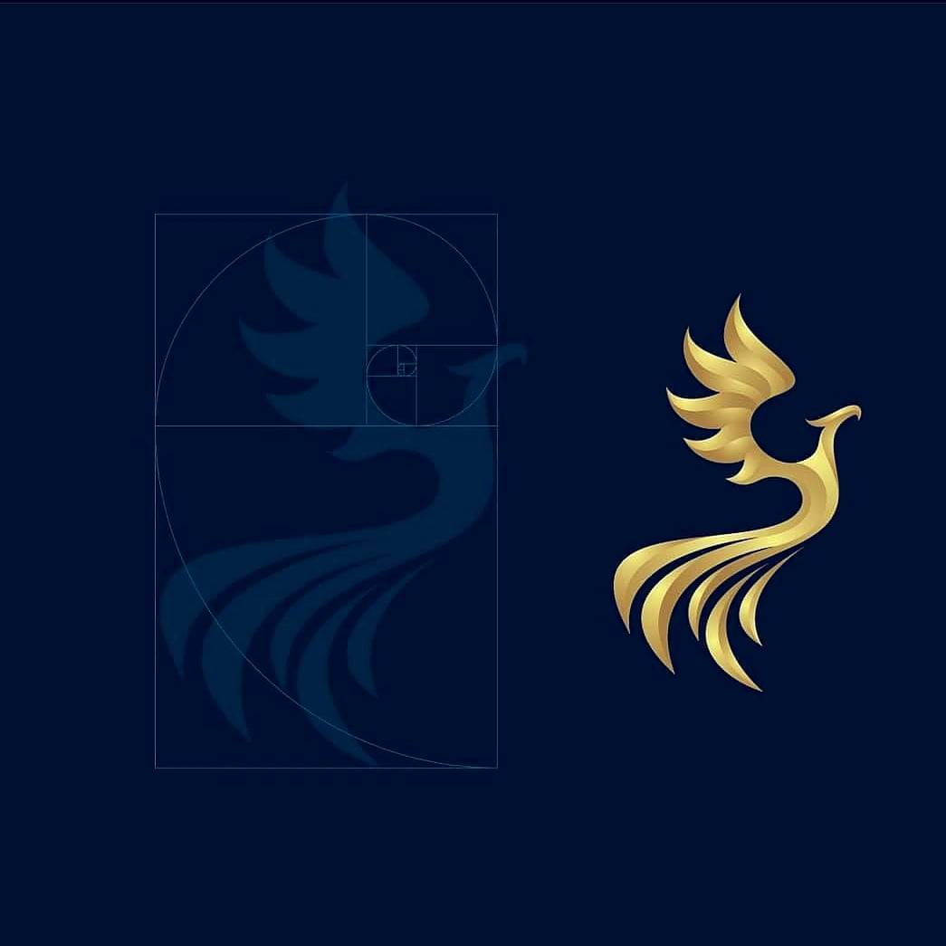 Creative Logo Designs Phoenix Logo Design Golden Ratio Proportion Is