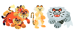 pixelatedcrown:sometimes you just wanna draw some tigers