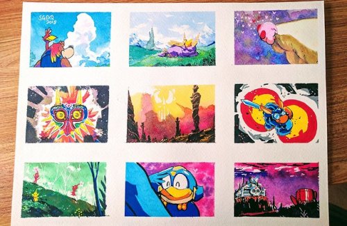 eiffelart - even MORE paintings done during the SGDQ week this...