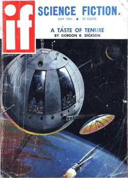 scificovers:  If vol 11 no 3, July 1961. Cover art by Sol Dember titled “Operation Overlook.”