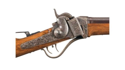 Sharps Model 1853 sporting rifle with engraving by L.D. Nimschke.from Rock Island Auctions