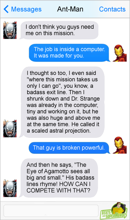 fromsuperheroes: Texts From Superheroes: Best of Dr. Strange (No movie spoilers)