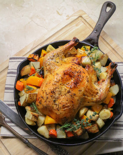 gastronomicgoodies:  Roasted Chicken with Root Vegetables