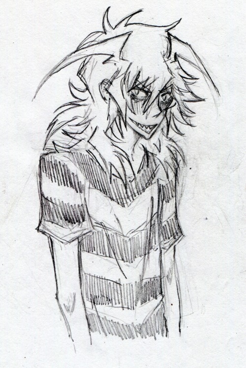 amarcia:“He could cut bread with this hair”                          - My friend after I showed this art to him.