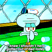 nathanwurnos:Squidward is me, I am Squidward