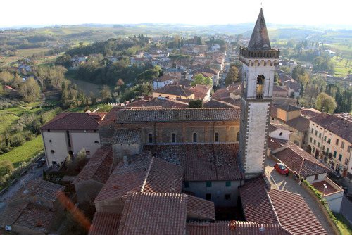 Church of Santa Croce, Vinci (est. c. 1200).Leonardo da Vinci was baptized in this church.