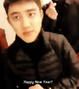 holykyungsoo:  Happy New Year from Kyungsoo! 