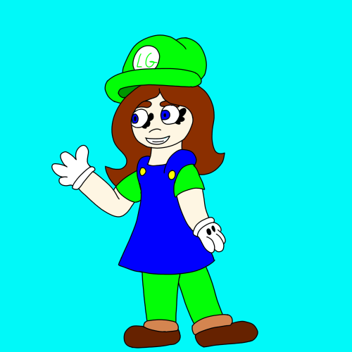 My Part Of The Art Trade Between @luigigirl12