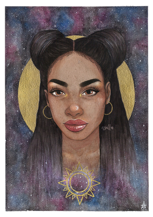 finished piece, inspired by warrior space queen nyota uhura 