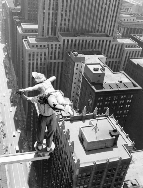 Acrobats photographed by John Dominis for the 57th Shriners Convention in Chicago, 19