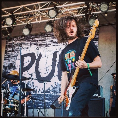 Cousin @nestorchumak kickin’ out the jams at @amnesia_rockfest and rockin’ the TARG wear