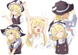 kirisame marisa (touhou) drawn by nise (