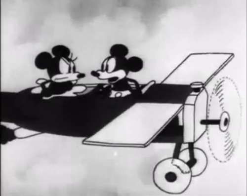 Most iconic Minnie Mouse: “Plane Crazy” (1928) Jumps out of an airplane just to get away from Mickey