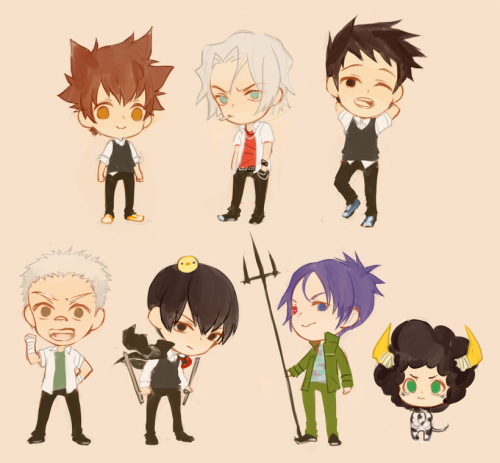 bone-kun: 10th Generation of Vongola! ♥ I drew these some months back without refs just to see if I 