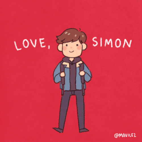 mavilez:  Why is straight the default? Happy Love, Simon trailer release day! 