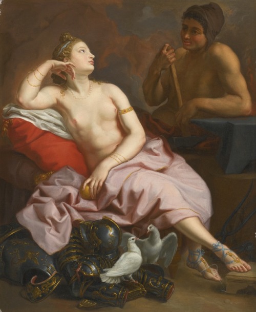 hildegardavon:Circle of Jean Siméon Berthélemy, 1743-1811Venus in the forge of Vulcano, n/d, oil on 