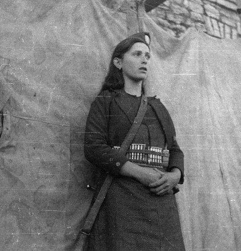 kvetchlandia:Costas Balafas     Woman Anti-fascist Partisan, Epirus, Greece     c.1943
