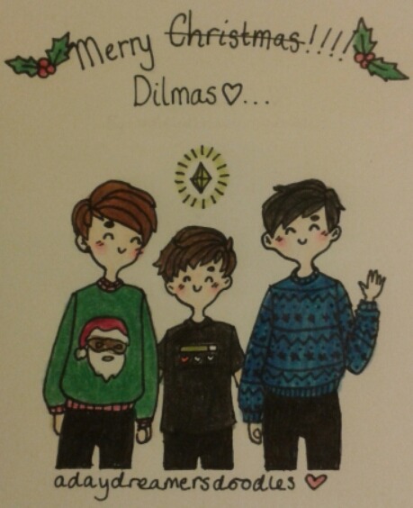 adaydreamersdoodles:  Merry Christmas/dilmas!!! 