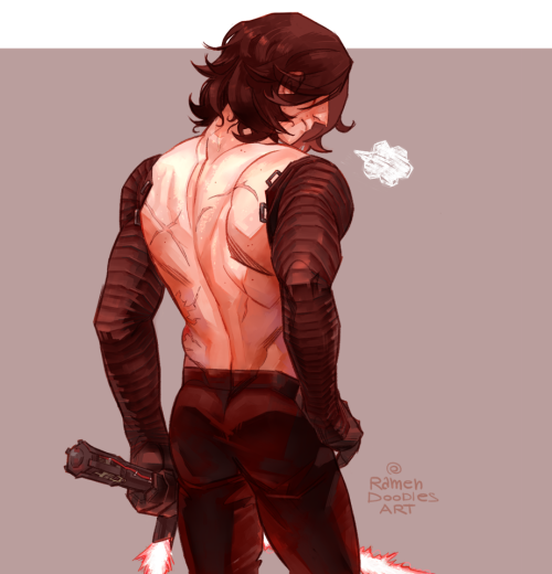 It was an anatomy\shading study, but became a post-training Kylo lolhttps://twitter.com/RamenDoodles