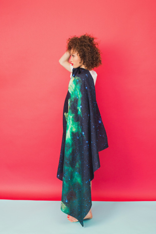 itscolossal:  Slow Factory Nebula Scarves in the Colossal Shop