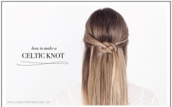 truebluemeandyou:  DIY Celtic Knot Hair from