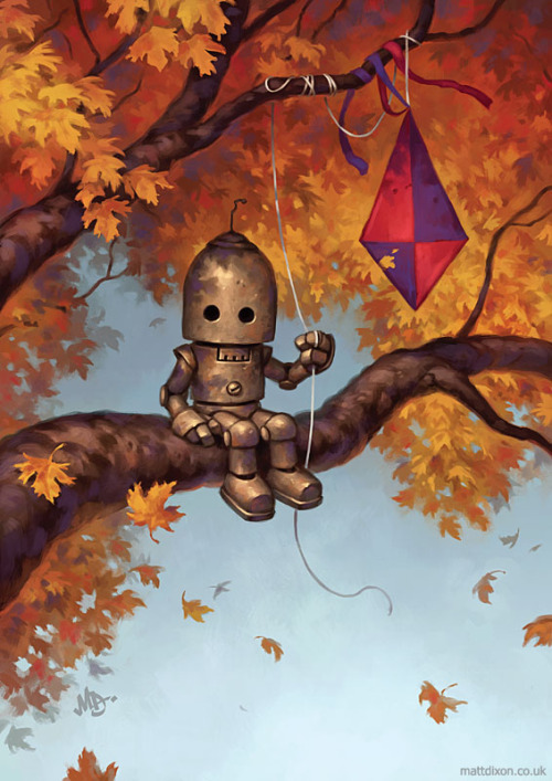 cinemagorgeous:Nobody visualizes adorable robots quite like Matt Dixon.