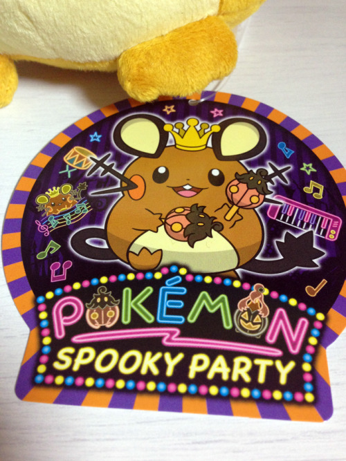 zombiemiki:  Dedenne plush from the Pokemon Center Spooky Party promo. 
