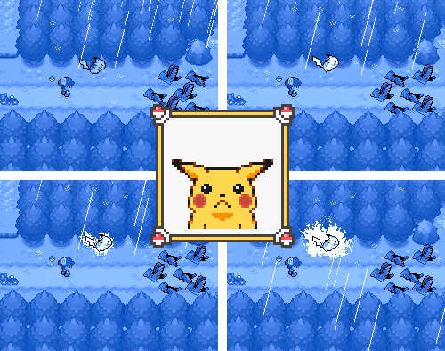 oestranhomundodek:  Pikachu Vs Spearows Check out my other Poké gifs here