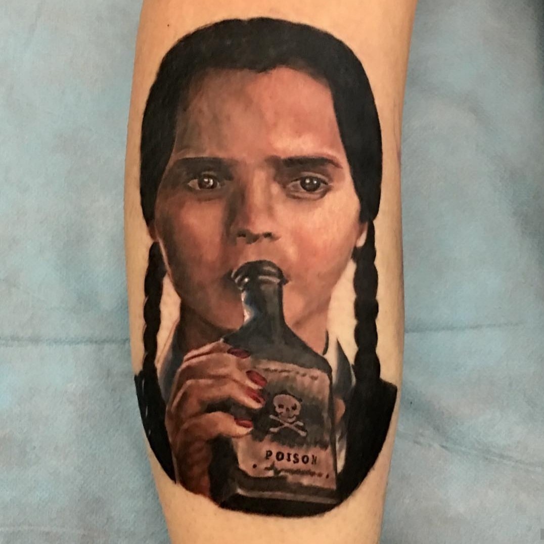 Tattoos By: Brad Charles (Illuminati Tattoo Parlor)
A talented tattoo artist based out of Las Vegas honing his craft since 2010 who has always loved drawing and doing art. His favorite style of work is doing photo realism, surrealism, fluid and bold...