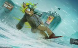 Commission for Ryusukanku I&rsquo;ve had fun with all these&hellip; banners.  I am sorry for the sloppy anatomy and wacky feel of motion, but damn&hellip; snowboarding ponies are hard to draw  I miss skiing ;_____;