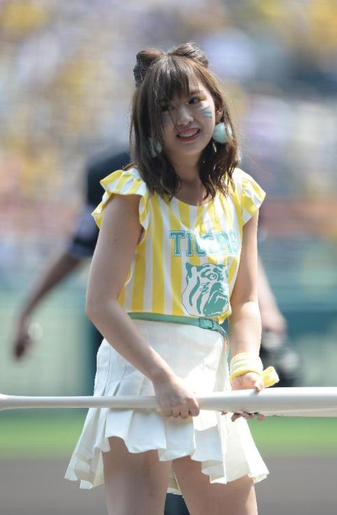 owaraidorks: TORACO Event 160507 Hanshin Tigers vs Tokyo Yakult Swallows First Pitch: Kinoshita Haru