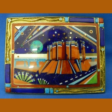 Jesse Monongya (Navajo/Hopi) Monument Valley Highway buckle