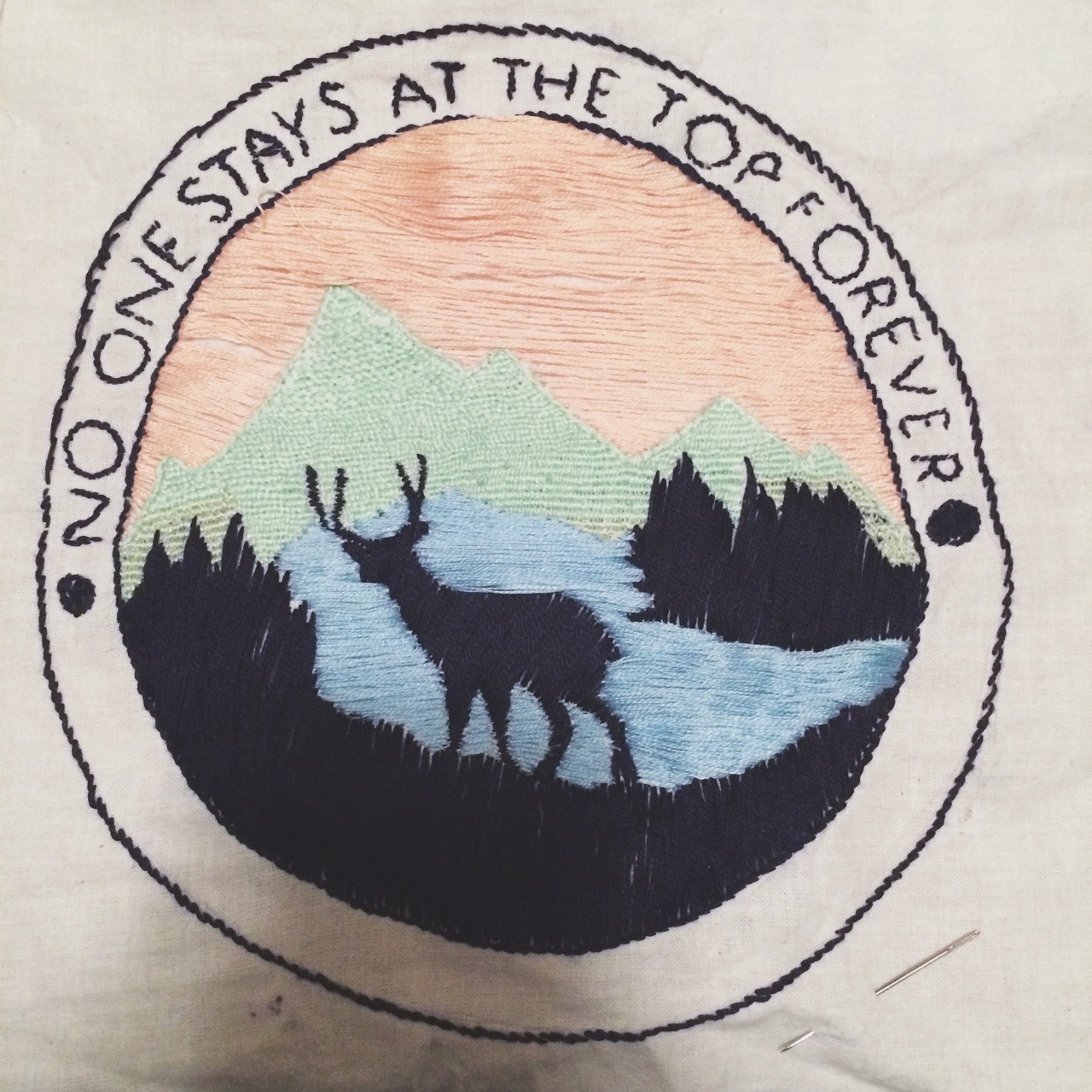 cheesy-vaginas:  finally finished my Title Fight embroidery today ✨ 