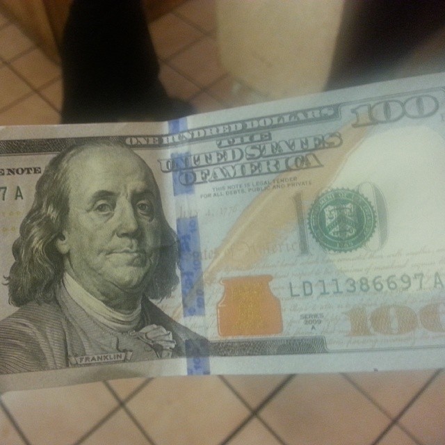 That new $100 bill