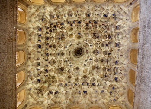 earlandladygray: Some of my favorite ceilings and walls inside the mind-blowing Alhambra.